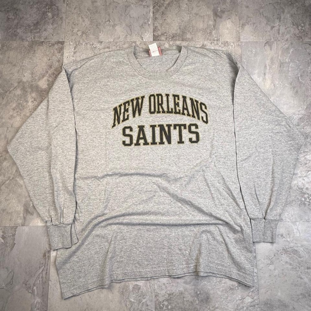 NFL grey New Orleans Saints long sleeve shirt